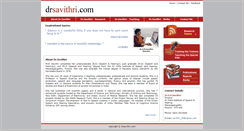 Desktop Screenshot of drsavithri.com