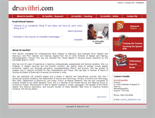 Tablet Screenshot of drsavithri.com
